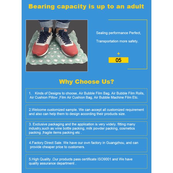 cushion pillow/air cushioning bags, inflatable beach pillow bag, toner cartridge air column bag, inflatable air bag for