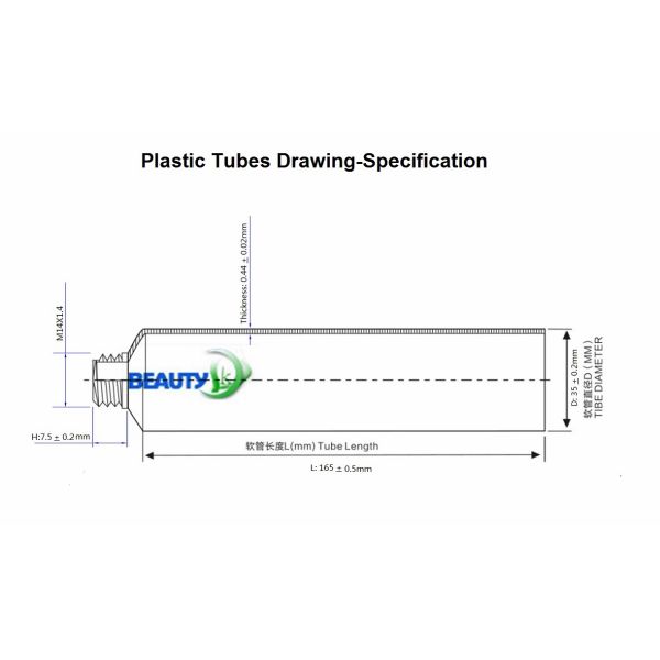 5.2oz Cosmetic Plastic Tube Packaging 100% Recyclablecustom Logo With Screw Caps