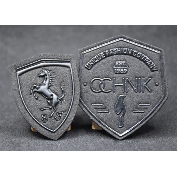 custom embossed labels Brand Name Fabric Badges For Clothes