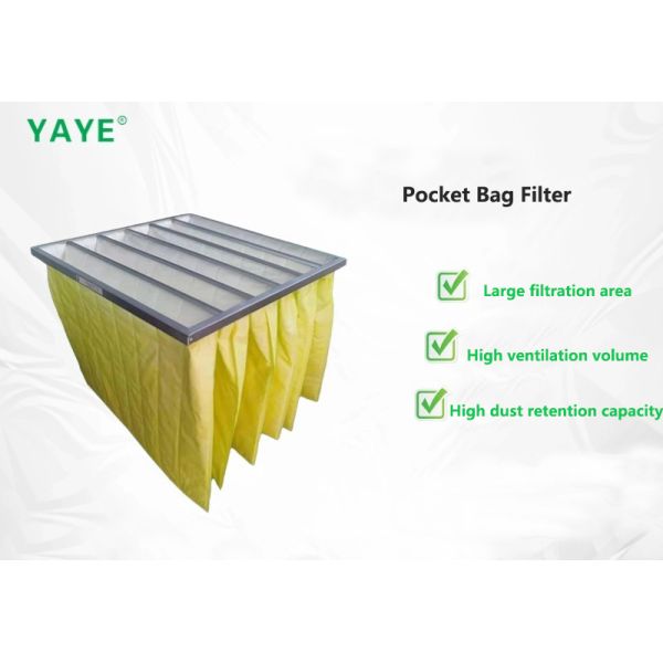 High-Performance Pocket Bag Filter for Industrial Filtration Medium and Low Resistance Non-Woven Fabric