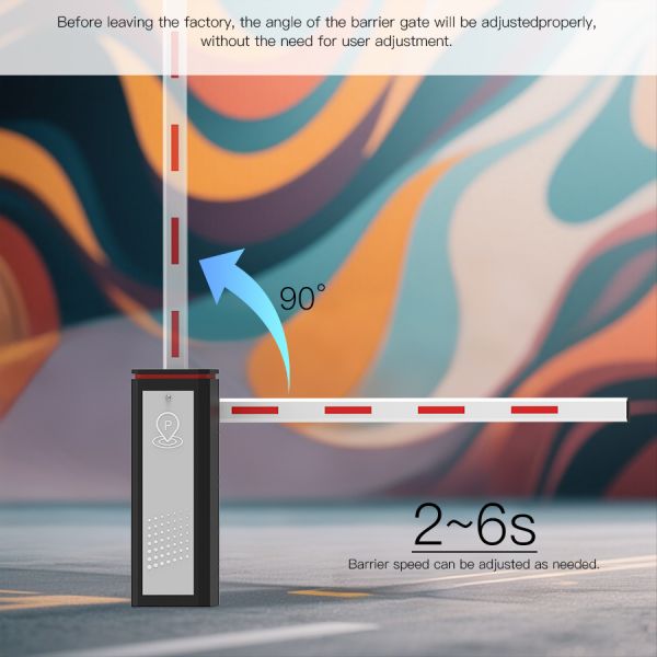 HCW Automatic Barrier Gate Traffic Heavy Duty Security For Driveway Access Control Anti Smashing