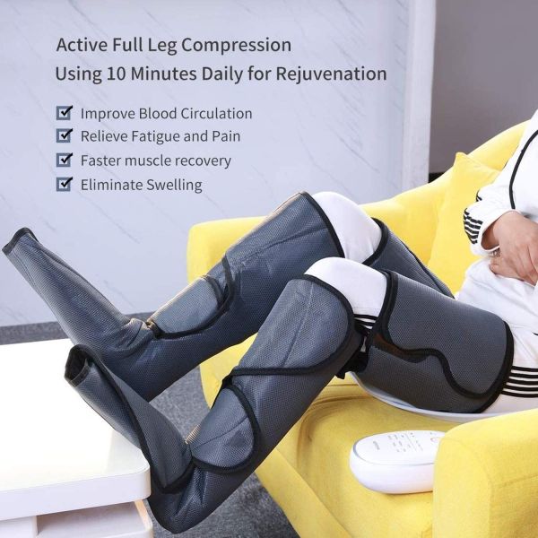 Electric Full Leg And Foot Compression Massager 110V 240V Calf Thigh