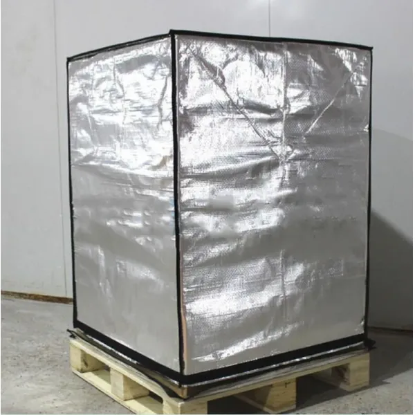 Food and Beverages Transportation Aluminum Foil Bubble Insulated Bag Thermal Pallet Cover Package of Cooler Chain for Shipping Chocolates and Perishable Goods