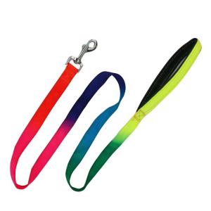 Quality Nylon Elastic Pet Traction Rope Dog Collars Leashes With Neoprene Padded Handle wholesale