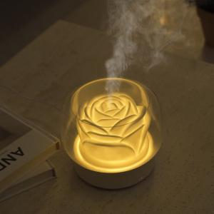 Quality 400ml 7 Colorful LED Night Light Essential Oil Diffusers Aroma Diffuser Flower Design Aromatherapy Diffuser wholesale