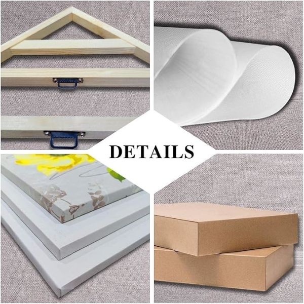 Print Of Van Gogh Oil Paintings Framed Canvas Wall Art Starry Night Style