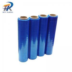 Quality Plastic LLDPE Roll Stretch Film blue/black Hand PE Pallet Stretch  Wrap Film wholesale