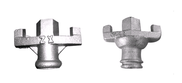 Cast Iron Steel Scaffolding Accessories Wing Nut Anchor Nut For Tie Rod / Anchor Plate