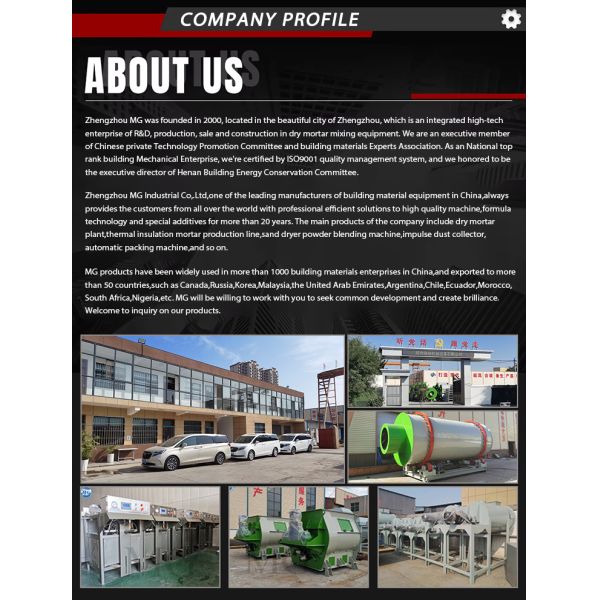 Valve Type Packing Dry Mortar Mixing Plant Wall Putty Plaster Tile Adhesive Glue Grout Making Machine