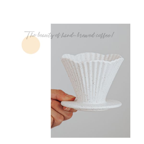 Straight Ceramic Reusable Hand Brew Coffee Filter Cup Convenient For Office And Home