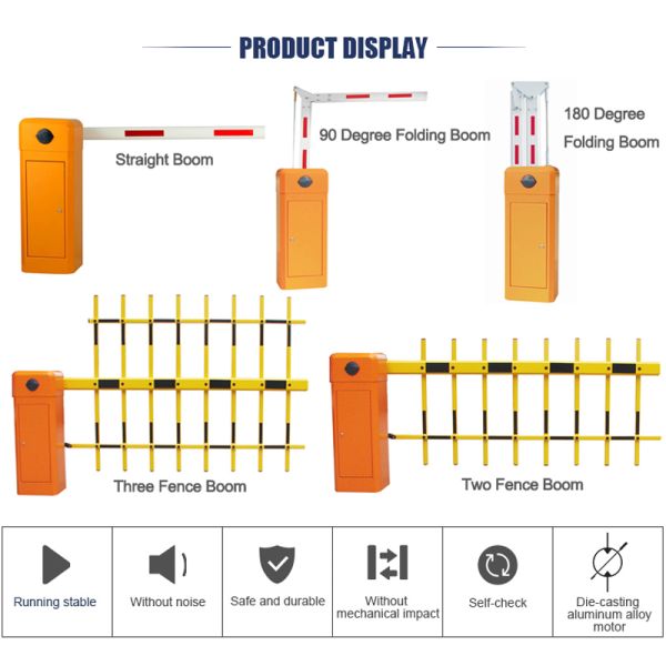 Aluminium Alloy Automatic Parking Barrier 6 Meters Boom Length With Single Bar