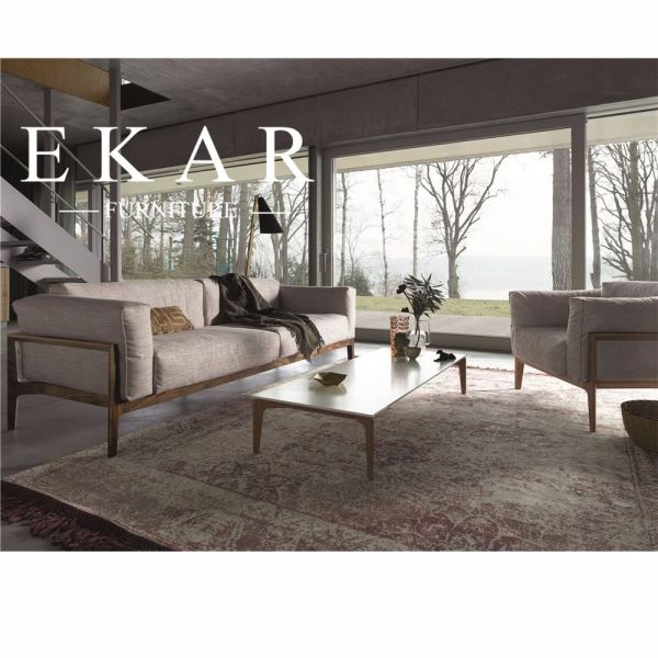 European Modern Simple Style 2018 Latest Living Room Furniture Fabric or Leather Sectional Sofa Sets