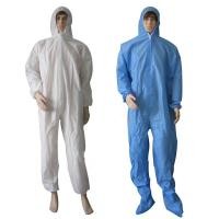 China Anti Static Clean Room Cheap Collared Disposable Coveralls Clothing PPE on sale