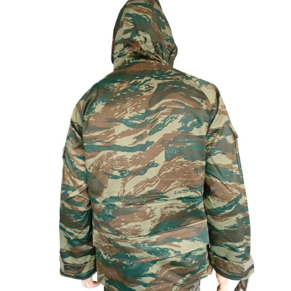 Hooded Camouflage Training Top with Versatile Functions Zipper Metal Button Closure