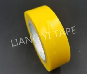 Quality Yellow Rubber Adhesive Electrical PVC Insulation Tape 0.10mm - 0.22mm Thickness wholesale