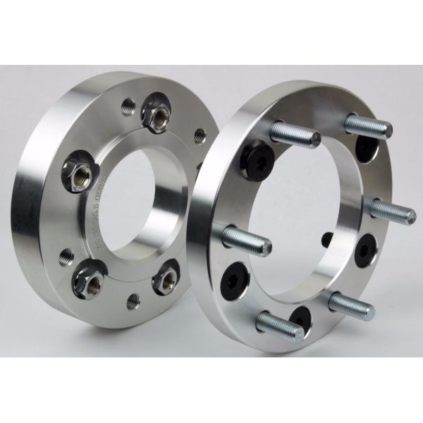 Silver Car Wheel Spacers 15 Mm , 2 Inch Wheel Spacers For Pickup Truck Suv