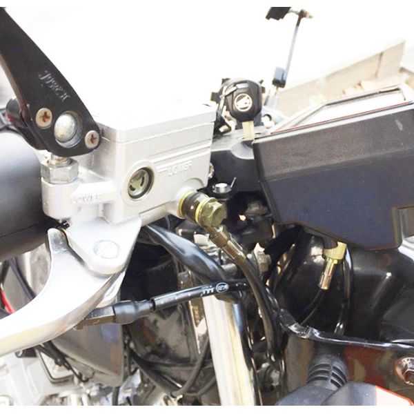 28 Degree 90 degree Brake Hose Banjo Fitting 10mm For Motorcycle M10 Bolt