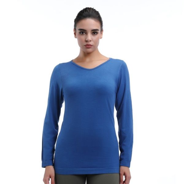 Anti Pilling Fleece Lined Yoga Pullovers Anti Bacterial Quick Dry
