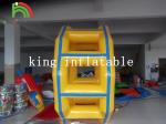 0.9mm PVC Tarpaulin Yellow Inflatable Circle / Roller Water Toy For Fun Water