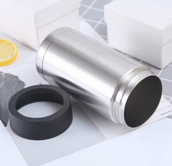 Custom Logo 375ml Beer Can Cooler Double Wall Insulated Stainless Steel Stubby Cola For Australia Cans