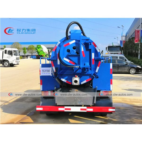 Euro V Diesel Engine 4000L 98HP ISUZU Sewage Pump Truck