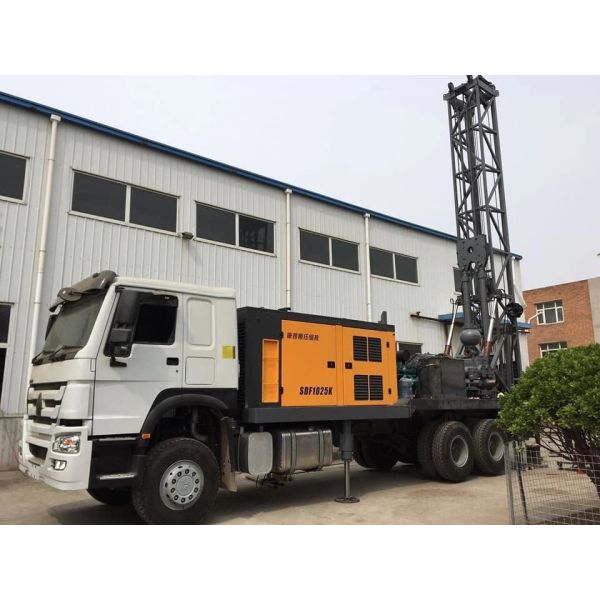 SRJKC600 600m TRUCK MOUNTED WATER WELL DRILLING RI water well drill rig shallow water well drilling equipment