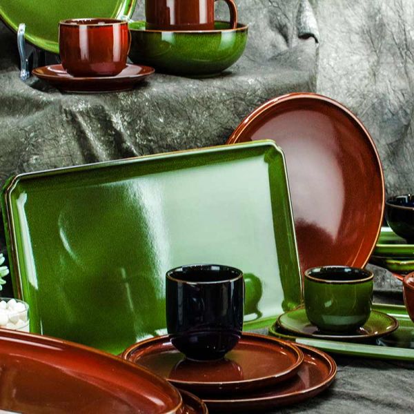 Ceramic Glaze Tableware Sets For Restaurant Home Banquet