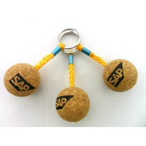 floating cork keychain