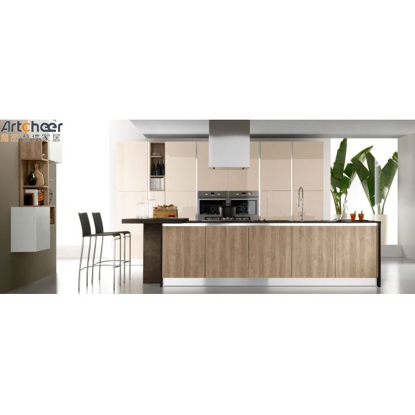 Modern Design kitchen white storage cabinet with Lacquer Finish in Wood Type Plywood at Best