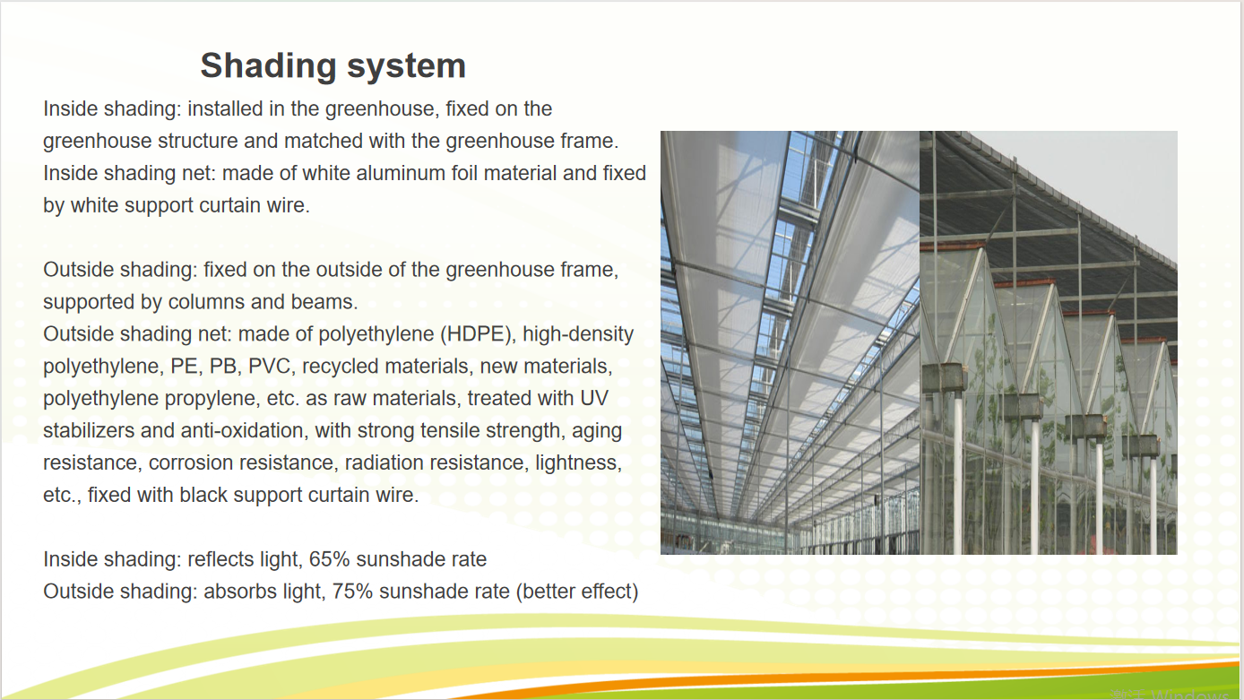 Agricultural Venlo Commercial Glass Greenhouse Width 9.6m With Hydroponic System