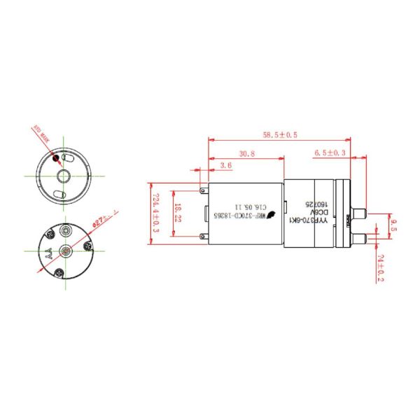 Micro electric medical devices 9v mini vacuum pump air pump for beer equipment electric sphygmonanometer eye nanny