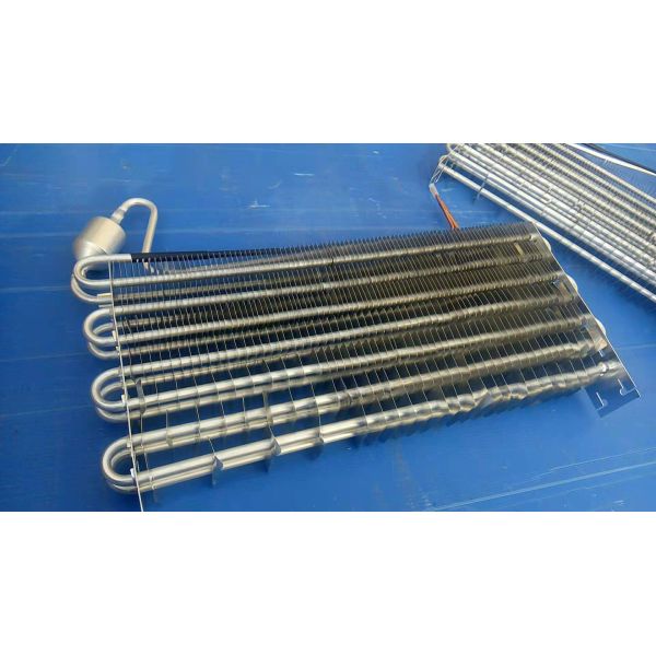 Aluminum Pipe Plate Fin Heat Exchanger Frost Free In Three Open Door Fridge