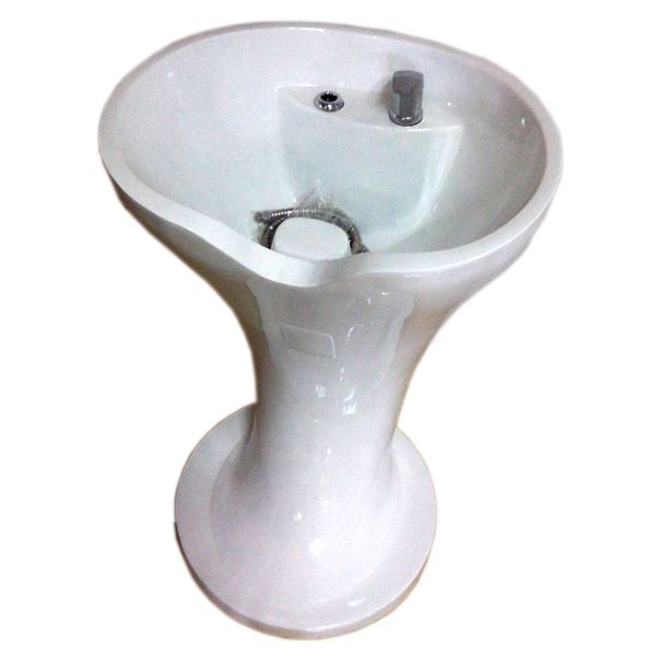 Fiberglass Salon Equipment Parts Free Standing Sink With 82cm Height