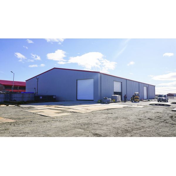 Sliding Door / Roller Door Long Pan Multi Storey Customized Steel Structure Warehouse