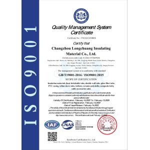 Changzhou Longchuang Insulating Material Co., Ltd. Certifications