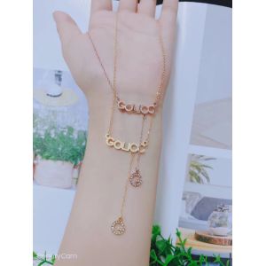 Engraved Gold Name Plate Stainless Steel Womens Necklace