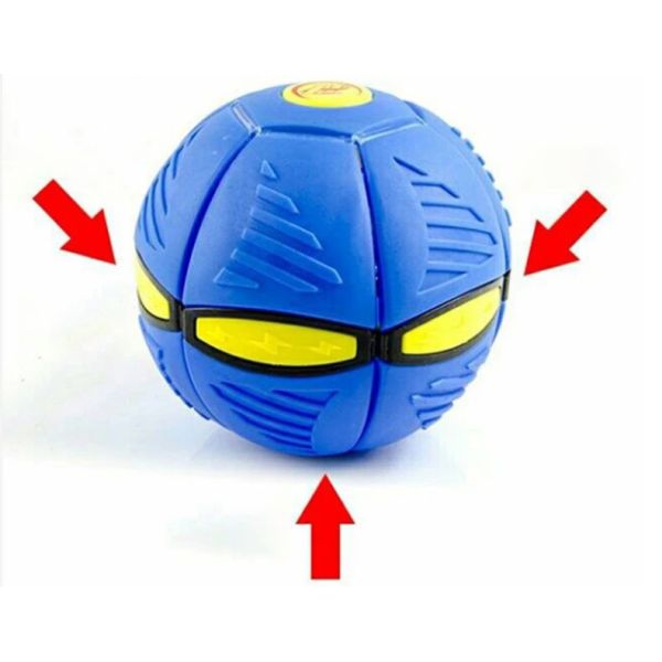 LED Flying Dog Ball Interactive Pet Toys Rubber Plastic Interactive Puppy Toys