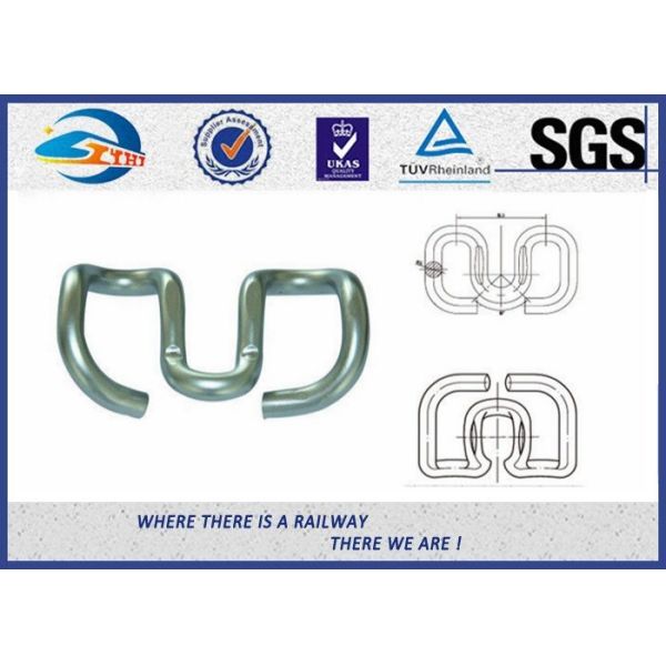 Spring Steel 60Si2MnA SKL Tension Clamp Elastic Rail Clips Oxide Black