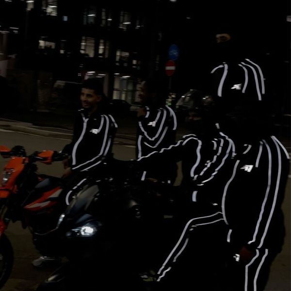 Digital Print Mens Slim Fit Tracksuit Streetwear Matching Sweatpants And Jacket OEM Service