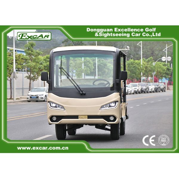Durable 72V 7.5KM Electric Sightseeing Car With Storage Basket Climbing Capacity 25%