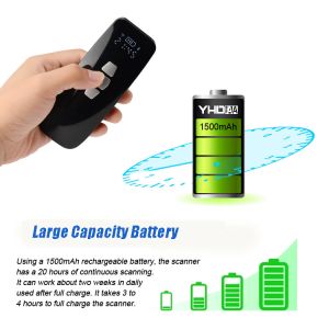 2D Pocket Portable Barcode Reader BT 2.4G Wireless Qr Code Reader Bluetooth