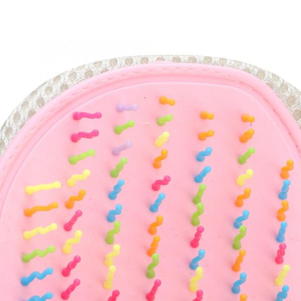 Deshedding Glove Curved Massage Needles For Cat / Dog Pet Cleaning