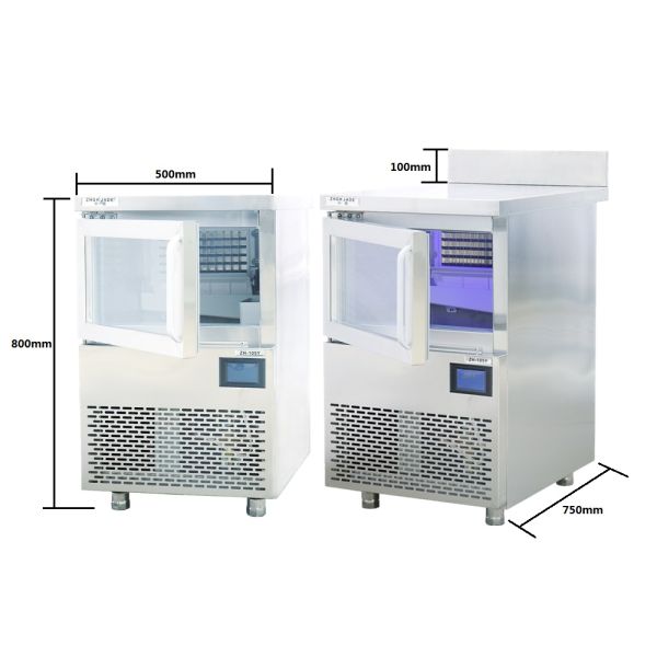 Square Ice Making Machine for Commercial Use with LED Blue Light