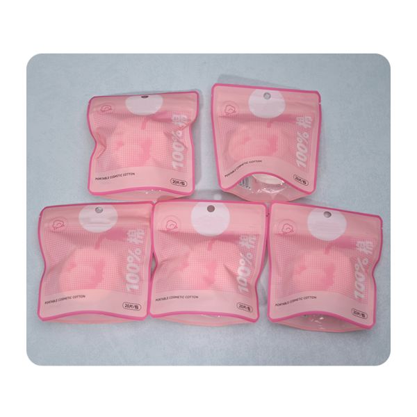 Portable Round Makeup Remover Pads 5pcs 10pcs 20pcs Cotton Cosmetic Pads