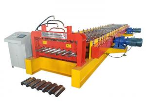 China Bearing Plate Metal Deck Forming Machine , High Efficient Floor Tiles Making Machine on sale