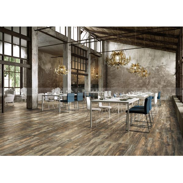 600x1200mm outdoor wood tile,matt rustic porcelain floor tile.wood color