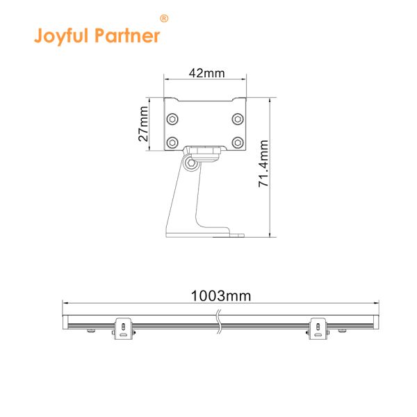 Aluminum Color 18W LED Wall Washer Lights Outdoor Waterproof Linear Light