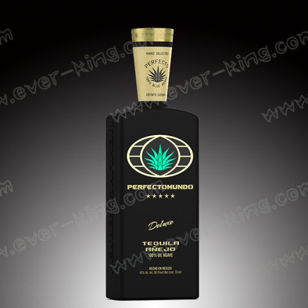 Crystal White Flint 750 ML Tequila Glass Bottle