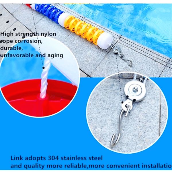 Plastic 36Kg 50m Swimming Pool Lane Lines