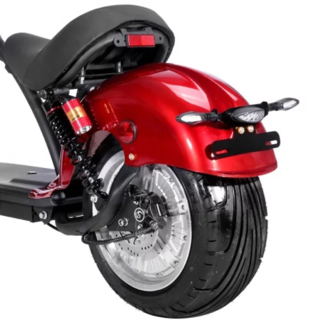 Big Wheel Citycoco Electric Scooter Black Off Road 2000w Shock Absorber